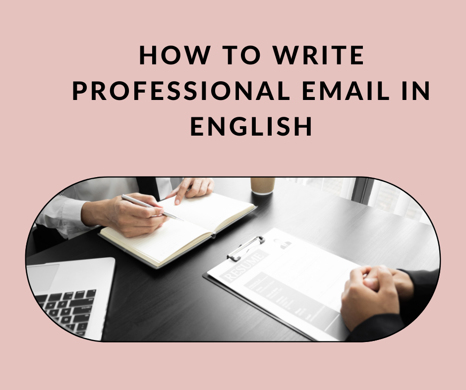 how to write professional email in English
