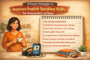 8 Proven Strategies to Improve English Speaking Skills for Homemakers at Home