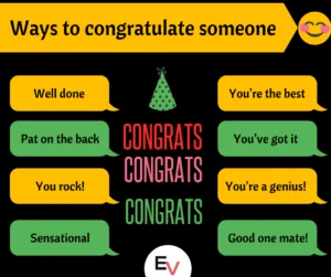 Ways to Congratulate Someone in English