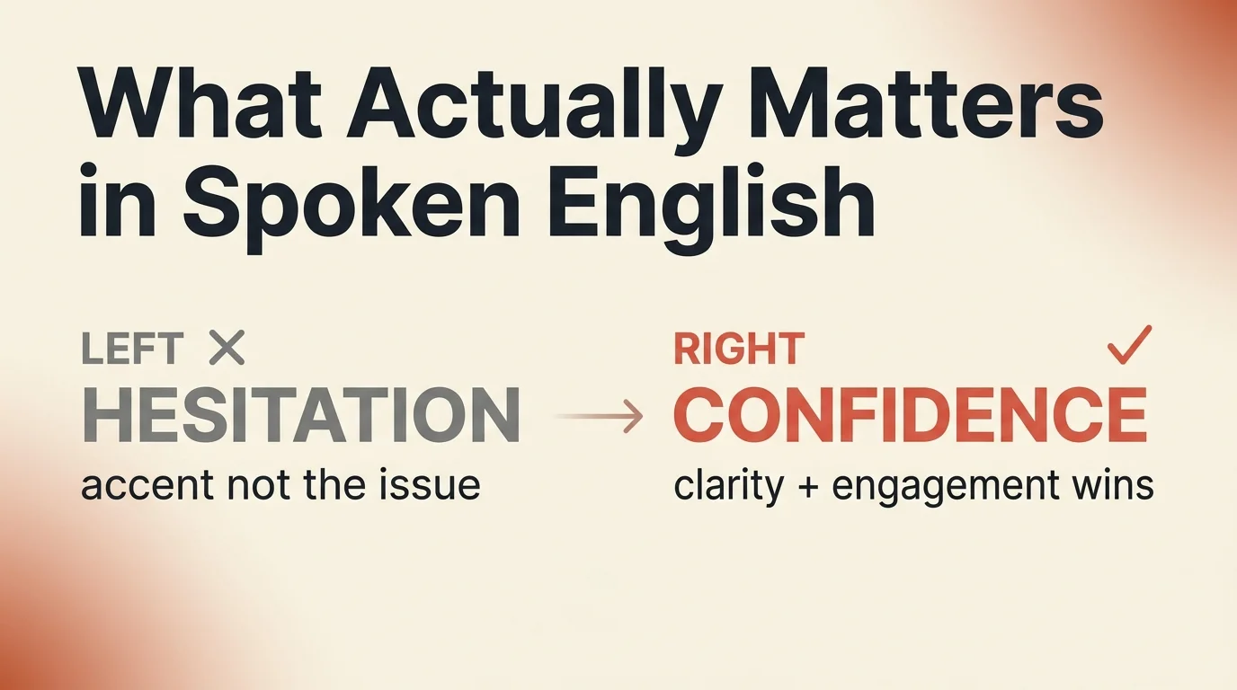 Indian accent English — confidence not accent is what wins
