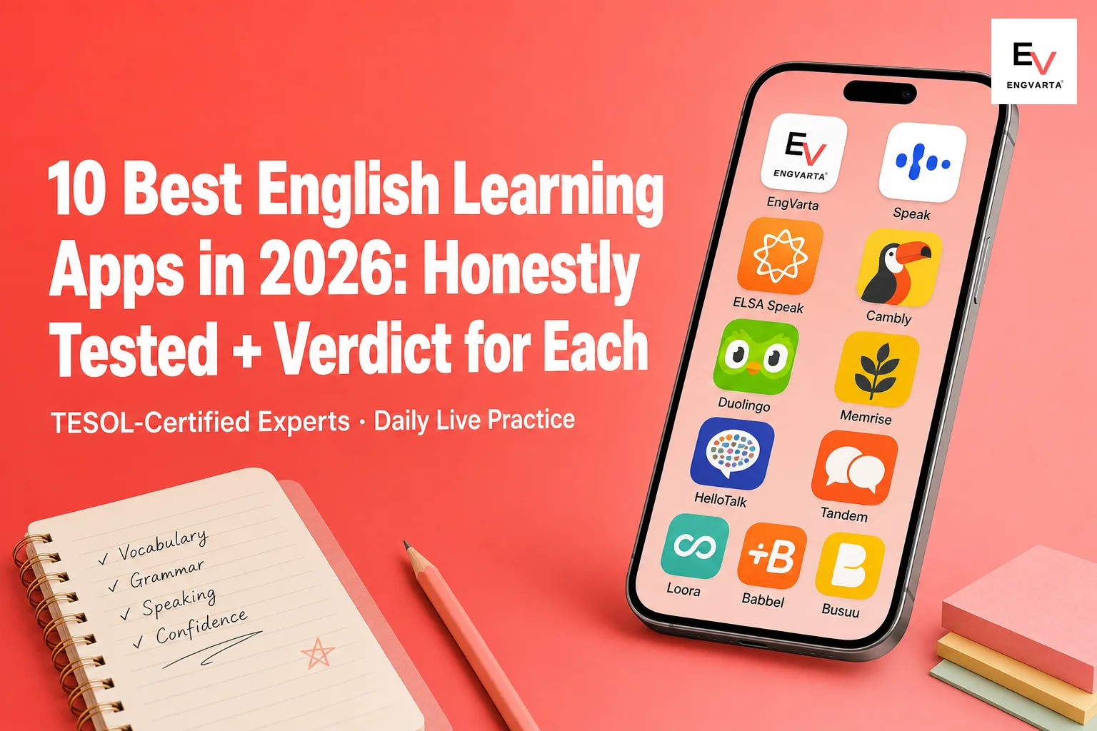 10 Best English Learning Apps In 2026 | EngVarta