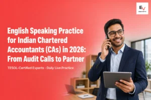 English speaking practice for chartered accountants in client meetings and finance discussions