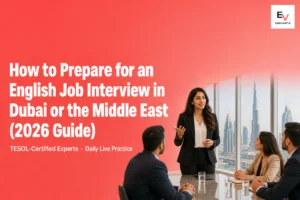 How to Prepare for an English Job Interview in Dubai — banner